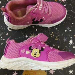 Girls Minnie Mouse shoes size 8